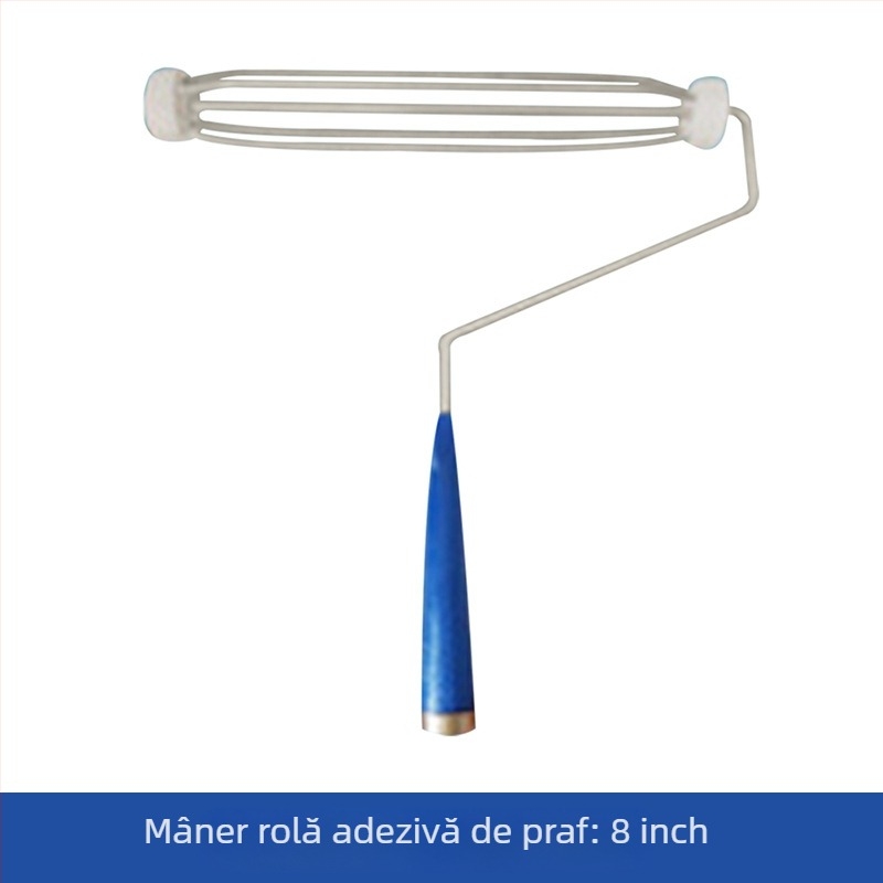 Rulou de praf PE pentru atelier fără praf, mâner antistat, dimensiuni 10 și 8 inch