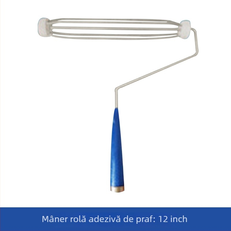 Rulou de praf PE pentru atelier fără praf, mâner antistat, dimensiuni 10 și 8 inch