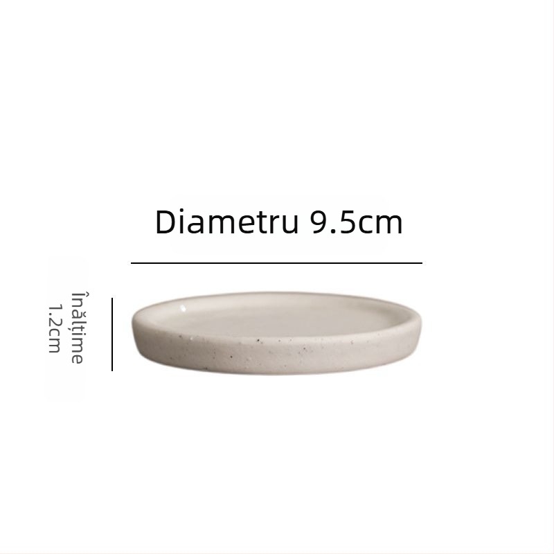 Ghiveci ceramic cu gură largă, design inspirat de capac de pix, în nuanțe gri închis și alb, pentru interior, minimalist și versatil.