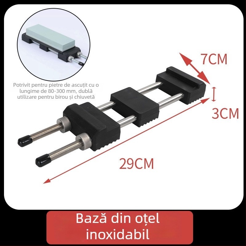 Piatră de ascuțit cu două fețe, din corund alb, pentru bucătărie și uz casnic