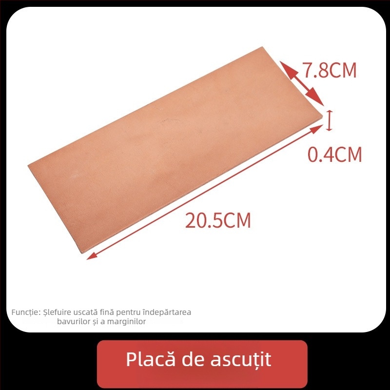 Piatră de ascuțit cu două fețe, din corund alb, pentru bucătărie și uz casnic