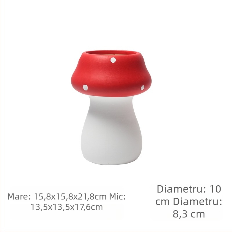 Ghiveci ceramic în stil nordic, lucrat manual, respirabil, biodegradabil, decorativ pentru grădină