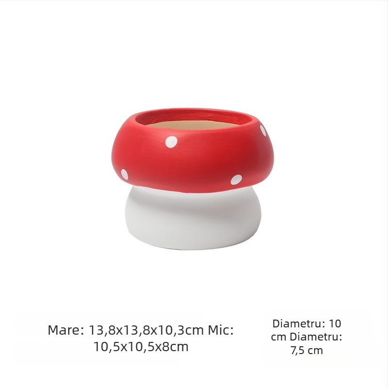 Ghiveci ceramic în stil nordic, lucrat manual, respirabil, biodegradabil, decorativ pentru grădină