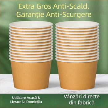 Set de boluri din hârtie și cutii pentru prânz, pentru uz casnic și picnic – bol pentru tăiței și tacâmuri
