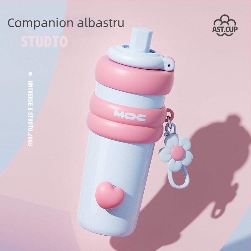 Pahar termos portabil din oțel inoxidabil 316, design de lux, capacitate mare, izolație termică