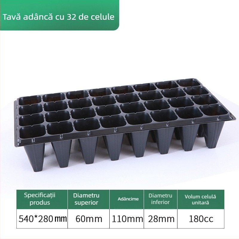 Tavă de răsaduri din plastic pentru legume și flori, cutie de înmulțire