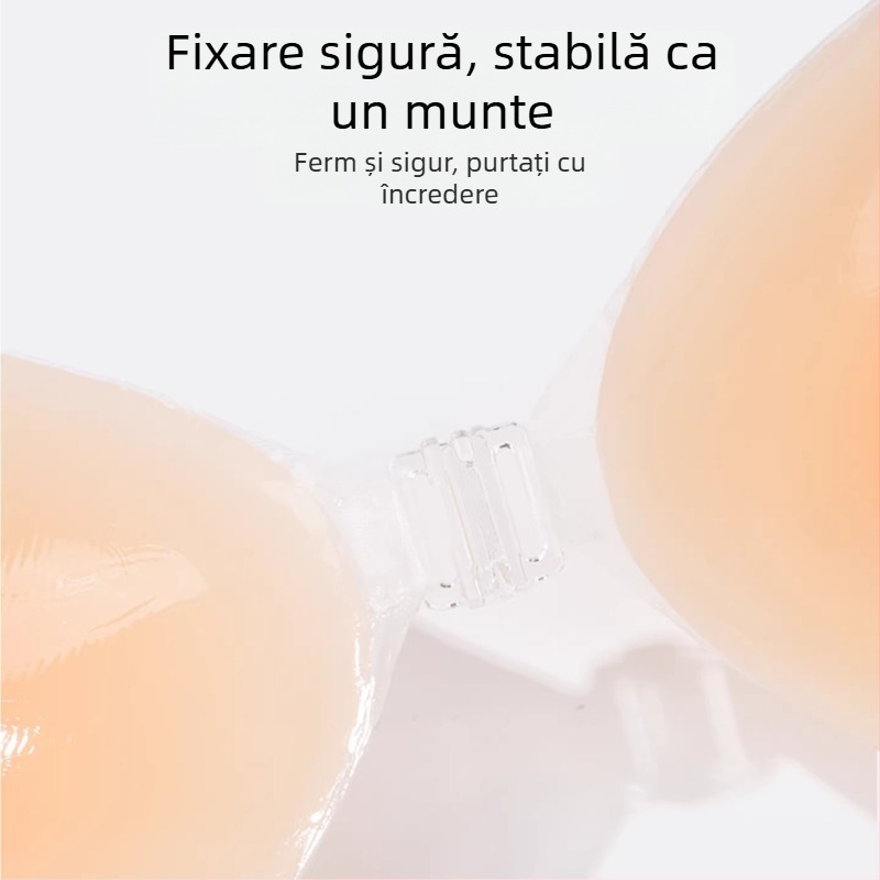 Perne siliconice pentru sân pentru femei, push-up, invizibile, pentru sâni mici sau plate, fără bretele, îngroșate