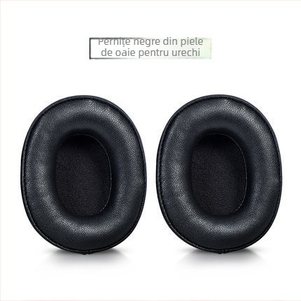 Capace pentru pernele de urechi Audio-Technica ATH-SR5/SR5BT, din piele cu burete, protecție pentru banda de cap și pernă pentru traversă