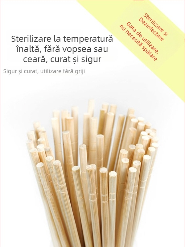 Bețișoare din bambus, de unică folosință, pentru restaurante și uz casnic, ambalare la volum