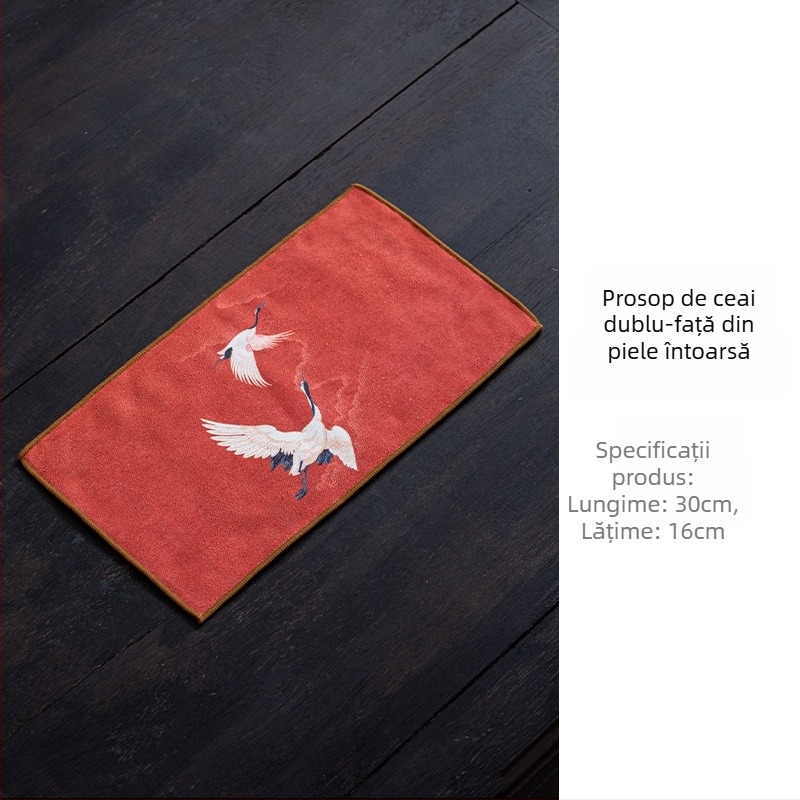 Prosop de velur pentru ceai, pânză de ceai și covoraș pentru masă – accesorii pentru ceremonia Gongfu a ceaiului