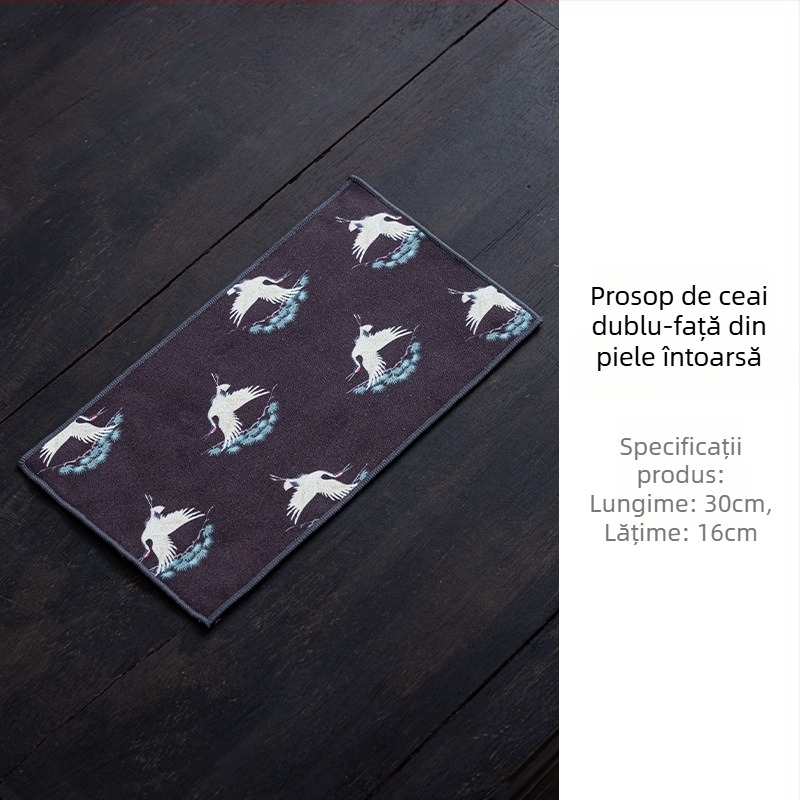 Prosop de velur pentru ceai, pânză de ceai și covoraș pentru masă – accesorii pentru ceremonia Gongfu a ceaiului