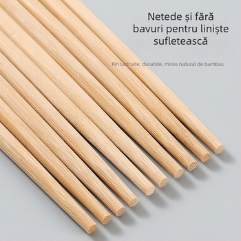 Bețișoare de bambus, de unică folosință, ambalate individual, carbonizate, lungi și groase, pentru catering comercial