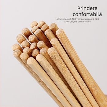 Bețișoare de bambus, de unică folosință, ambalate individual, carbonizate, lungi și groase, pentru catering comercial