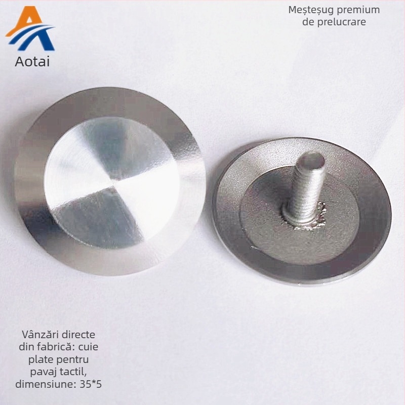 Ao Titanium 304 oțel inoxidabil: șuruburi pentru bandă tactilă, pentru garaje, calmarea traficului și trasee accesibile