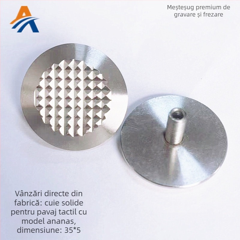 Ao Titanium 304 oțel inoxidabil: șuruburi pentru bandă tactilă, pentru garaje, calmarea traficului și trasee accesibile