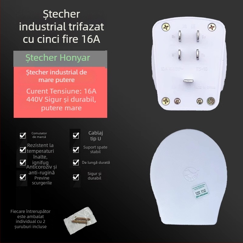 Hongyan mufă T3-10A, T5-25 cu trei prize, priză T4ZM25A40A20A16A, trei faze patru conductoare cinci conductoare, tip 86