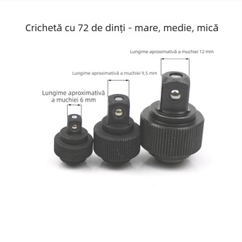 Set de reparații pentru cheie cu soclu, dinți 72, în geantă cu accesorii