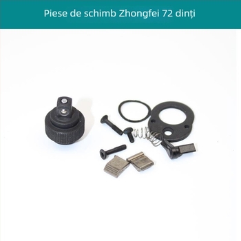 Set de reparații pentru cheie cu soclu, dinți 72, în geantă cu accesorii