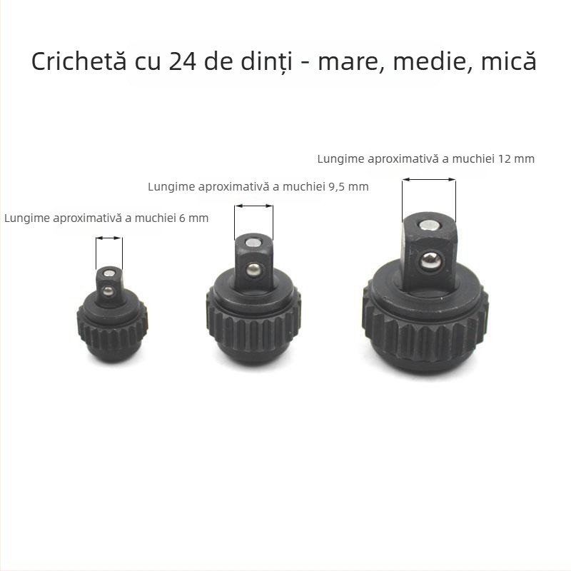 Set de reparații pentru cheie cu soclu, dinți 72, în geantă cu accesorii