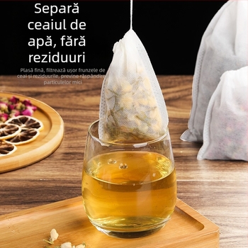 Pungă de ceai de unică folosință din material nețesut – filtru pentru ceai, supe și decocturi din plante