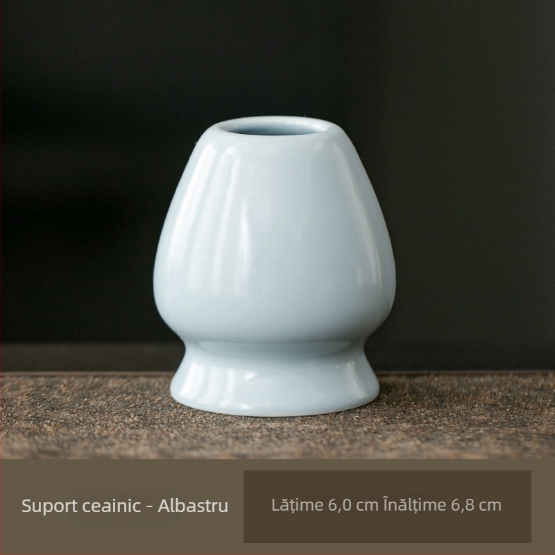 Suport ceramic pentru telul de matcha – suport pentru perie de ceai – accesorii pentru ceremonia japoneză a ceaiului