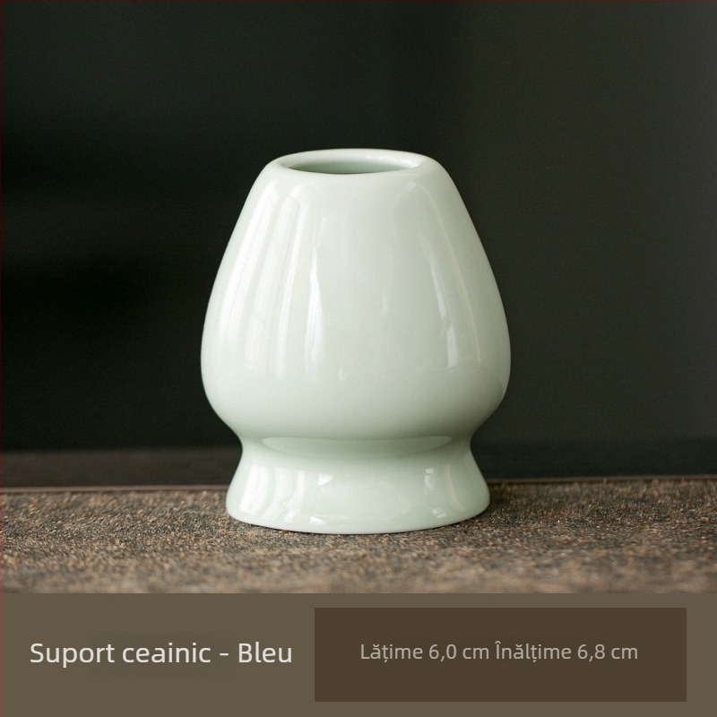 Suport ceramic pentru telul de matcha – suport pentru perie de ceai – accesorii pentru ceremonia japoneză a ceaiului