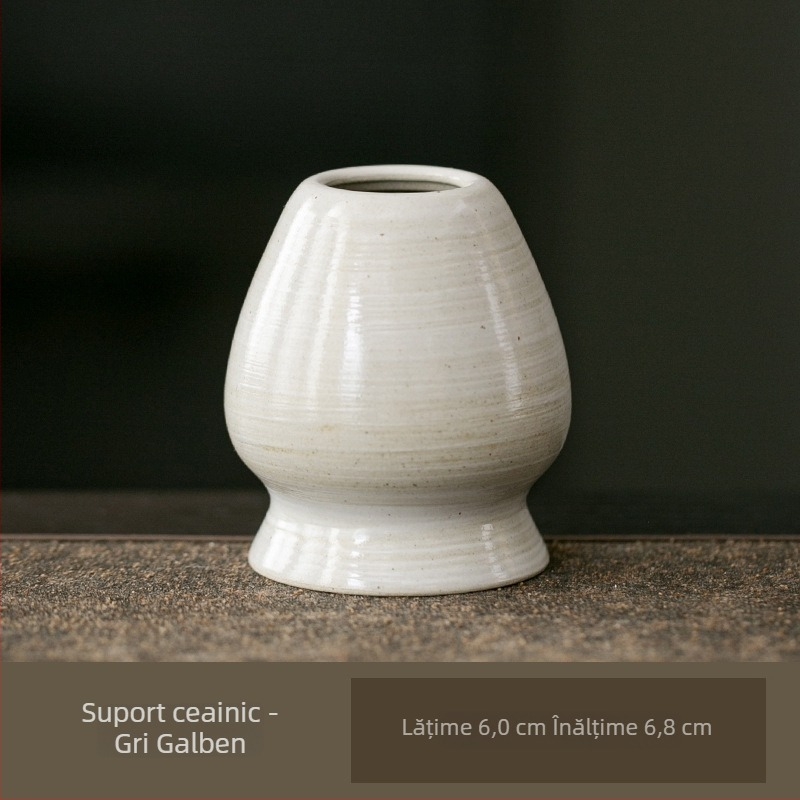 Suport ceramic pentru telul de matcha – suport pentru perie de ceai – accesorii pentru ceremonia japoneză a ceaiului