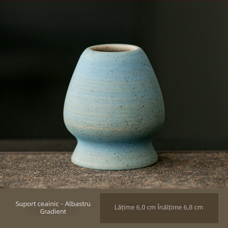 Suport ceramic pentru telul de matcha – suport pentru perie de ceai – accesorii pentru ceremonia japoneză a ceaiului