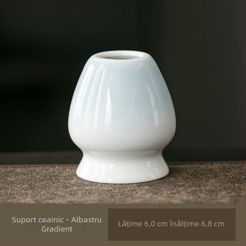 Suport ceramic pentru telul de matcha – suport pentru perie de ceai – accesorii pentru ceremonia japoneză a ceaiului