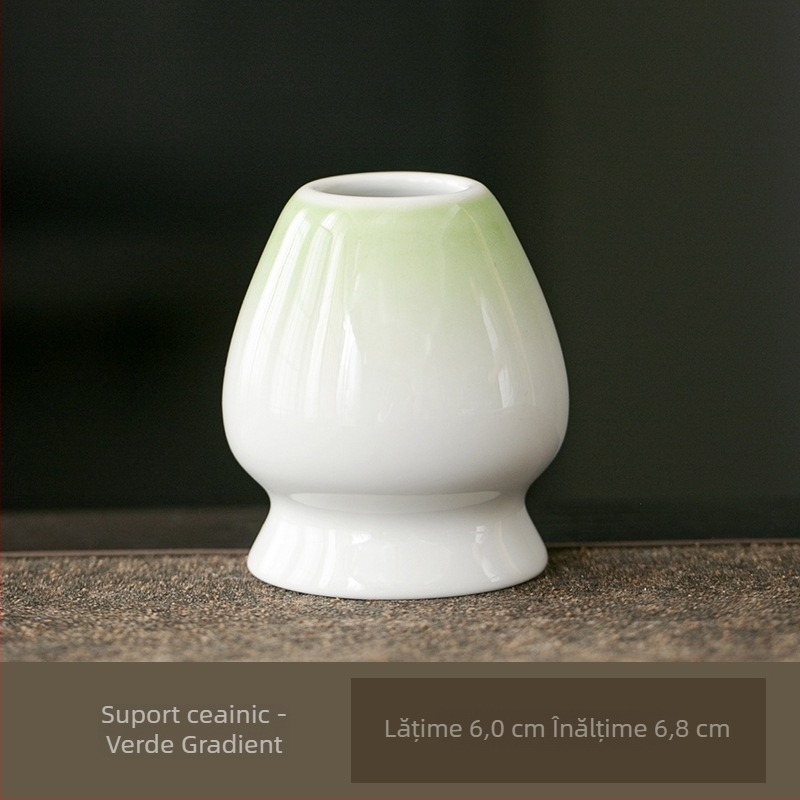 Suport ceramic pentru telul de matcha – suport pentru perie de ceai – accesorii pentru ceremonia japoneză a ceaiului