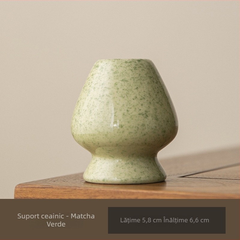 Suport ceramic pentru telul de matcha – suport pentru perie de ceai – accesorii pentru ceremonia japoneză a ceaiului