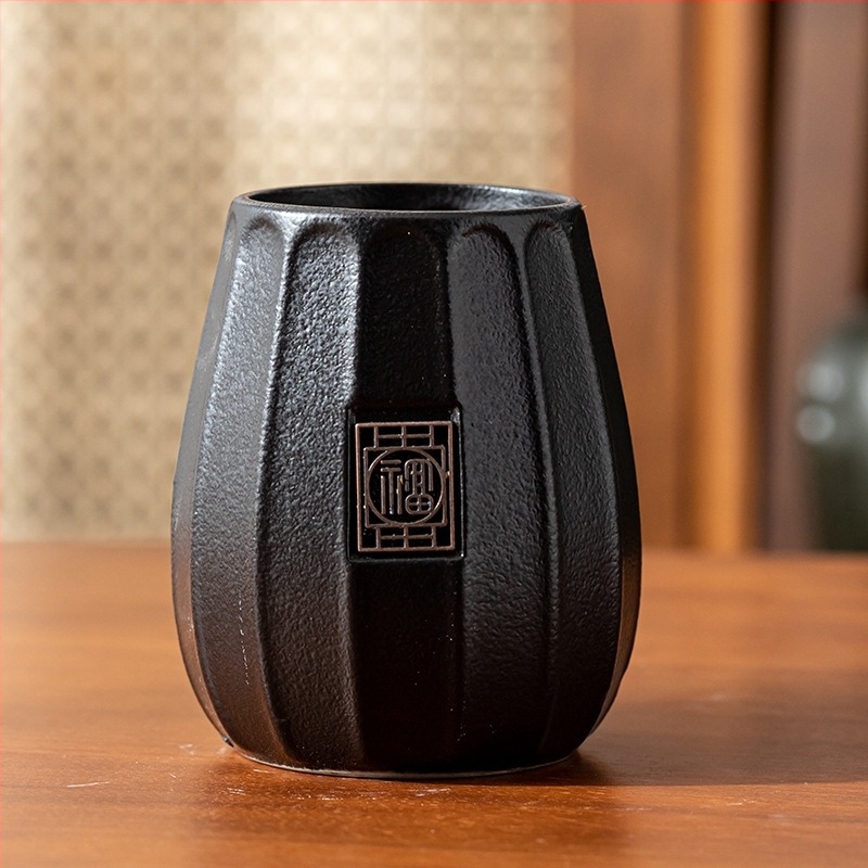 Sticlă ceramică pentru ceremonia ceaiului și recipient unic pentru ceai, uneltele Six Gentlemen pentru ceai, suport pentru pix pe masă și borcan de depozitare, accesorii set ceai