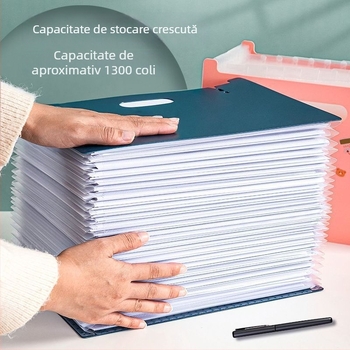 Mapă acordeon pentru elevi — organizator de documente