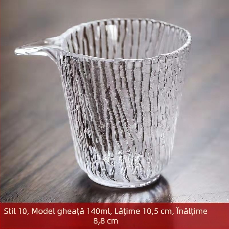 Ceașcă de ceai din cristal, cu textură ciocănită, stil japonez, accesorii Kung Fu pentru ceai, ceașcă unică