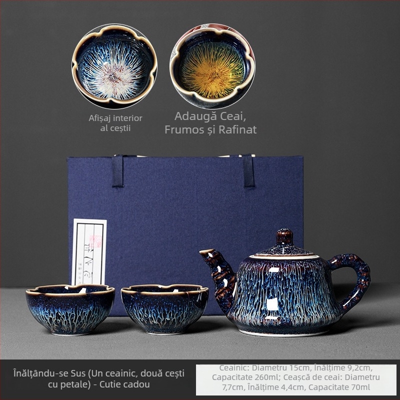 Jingdezhen ceașcă ceramică Kung Fu pentru ceai, Tianmu Zhan, Jianzhan Pu'er pentru degustare de ceai