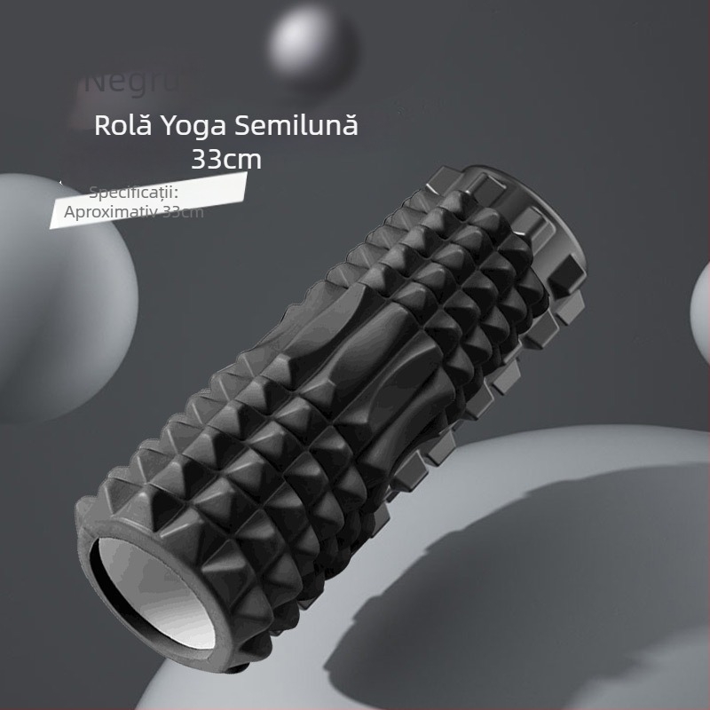 Rolă de masaj din spumă cu țepi pentru relaxare musculară și masaj la spate – fitness și întindere