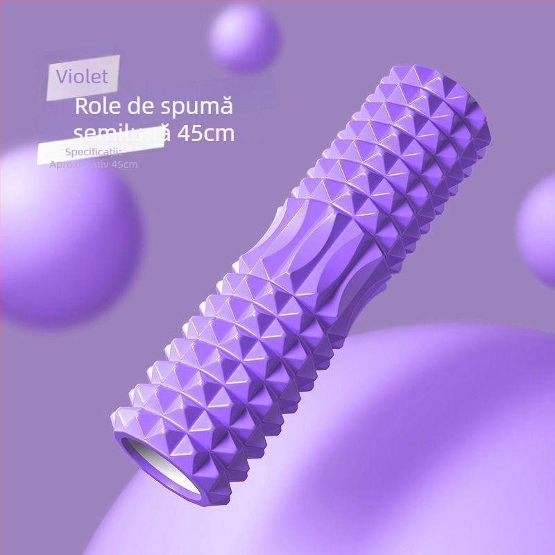 Rolă de masaj din spumă cu țepi pentru relaxare musculară și masaj la spate – fitness și întindere