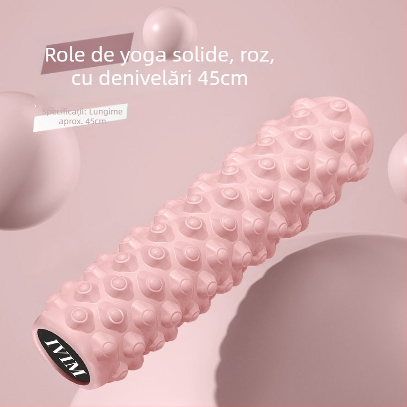 Rolă de masaj din spumă cu țepi pentru relaxare musculară și masaj la spate – fitness și întindere