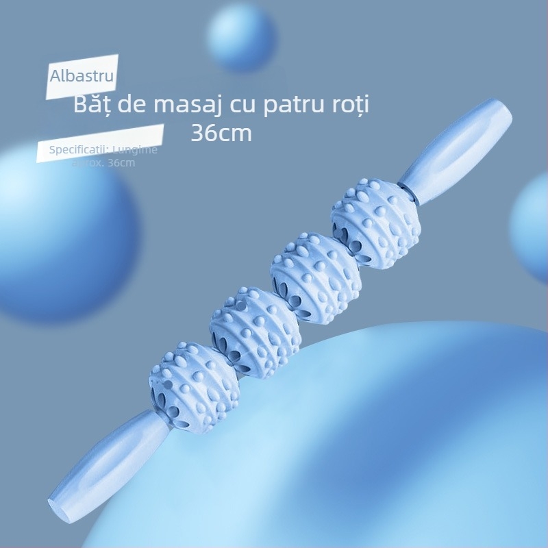 Rolă de masaj din spumă cu țepi pentru relaxare musculară și masaj la spate – fitness și întindere