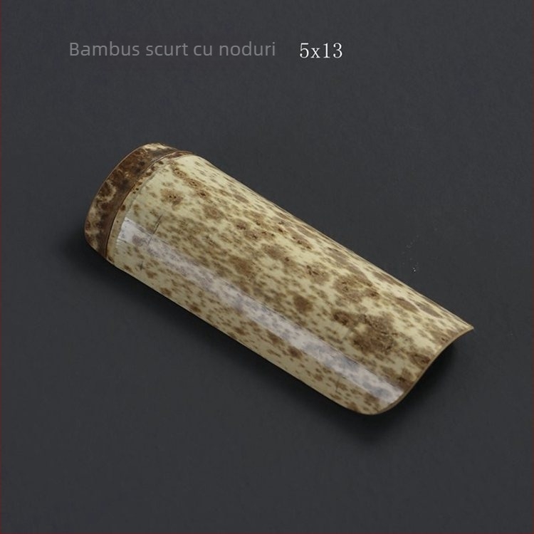 Meifei set de ceai din bambus natural, lucrat manual, accesorii pentru ceremonia Kung Fu, colecția Six Gentlemen pentru ceremonia ceaiului, tavă lotus pentru ceai, ac de ceai și clește de ceai