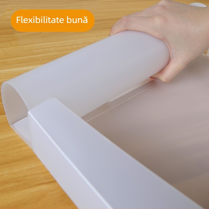 10 cutii transparente pentru fișiere, din plastic, A4, grosime 55 mm, pentru acasă și birou, depozitare verticală, dimensiune mare