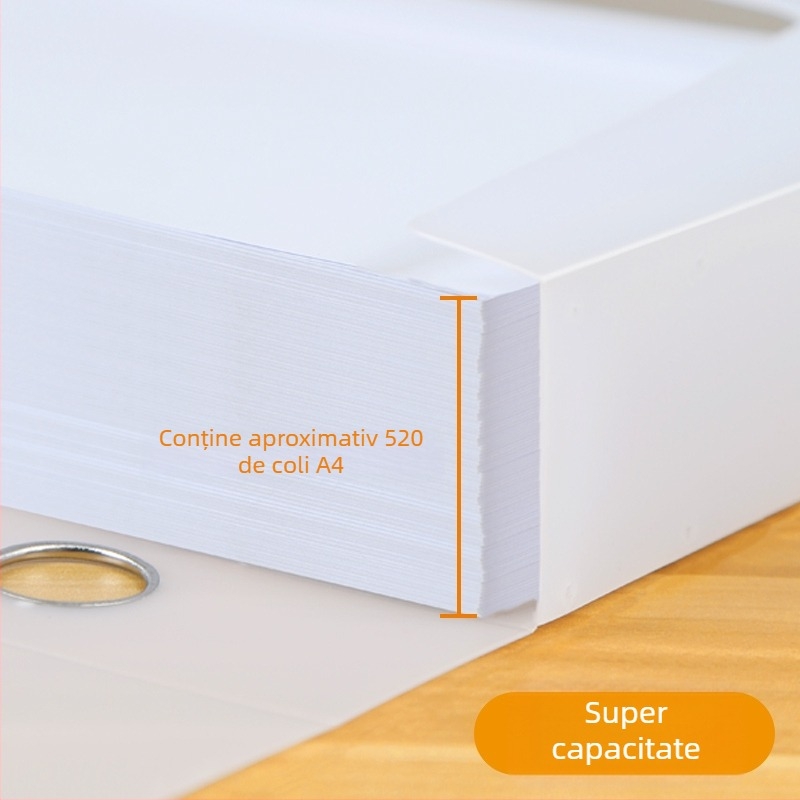 10 cutii transparente pentru fișiere, din plastic, A4, grosime 55 mm, pentru acasă și birou, depozitare verticală, dimensiune mare