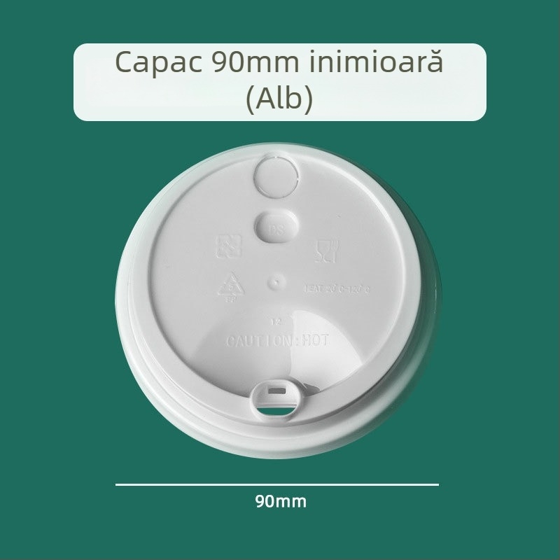 Ding Shan pahar plastic de unică folosință în formă de U, pentru ceai cu lapte, sucuri și băuturi, turnare prin injecție, capacitate 500–700 ml, imprimare logo personalizată