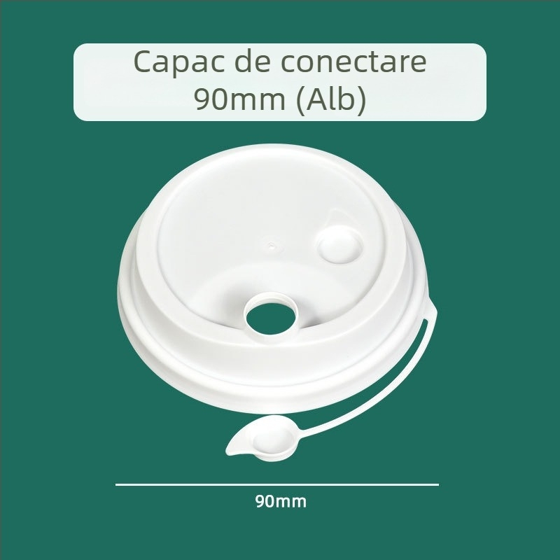 Ding Shan pahar plastic de unică folosință în formă de U, pentru ceai cu lapte, sucuri și băuturi, turnare prin injecție, capacitate 500–700 ml, imprimare logo personalizată