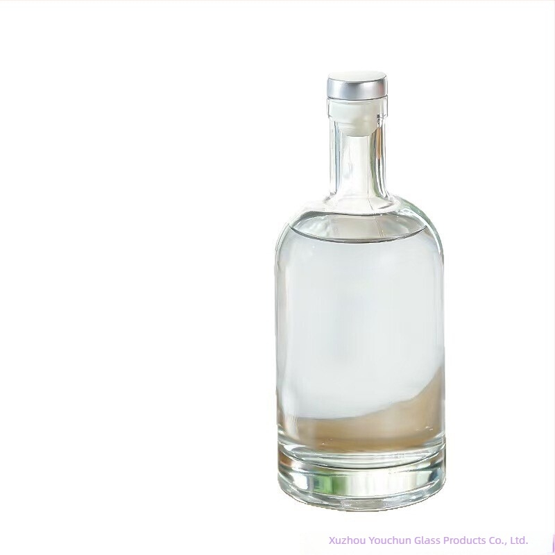 Sticle din sticlă pentru vodcă și băuturi alcoolice, sticle sigilate, transparente, pentru vin de fructe și vin de prune