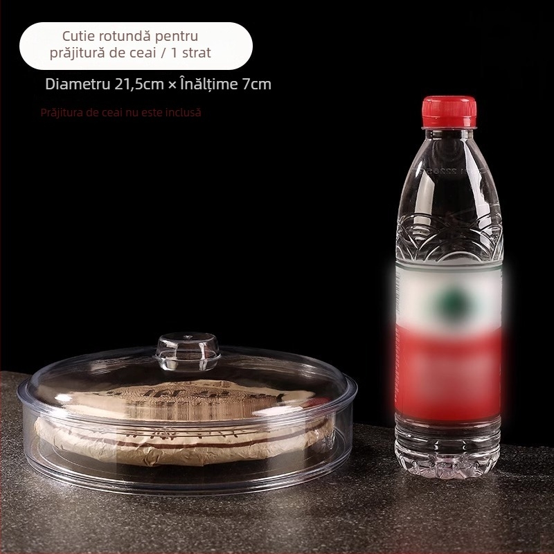 Cutie de afișaj pentru blocuri de ceai Pu'er, din plastic transparent, protecție împotriva prafului, recipient etanș pentru frunze de ceai, organizator cu mai multe niveluri