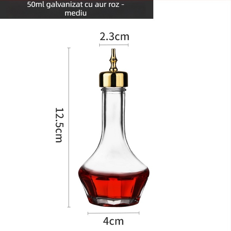 Sticlă de bitters în stil japonez pentru absint și cocktailuri – sticlă de bar din sticlă