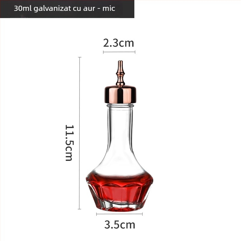 Sticlă de bitters în stil japonez pentru absint și cocktailuri – sticlă de bar din sticlă