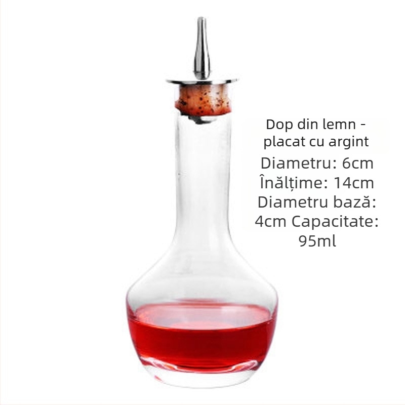 Sticlă de bitters în stil japonez pentru absint și cocktailuri – sticlă de bar din sticlă