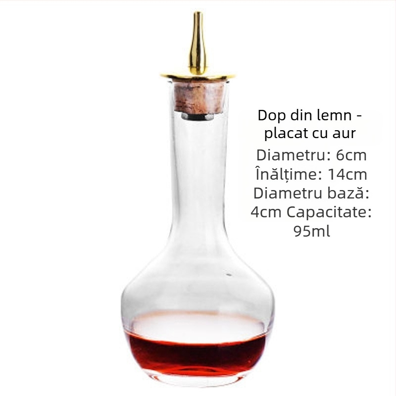 Sticlă de bitters în stil japonez pentru absint și cocktailuri – sticlă de bar din sticlă